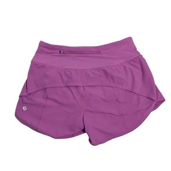 Lululemon Speed Up Short Long 4” Magenta Glow Women’s Size 2 - Picture 3 of 13
